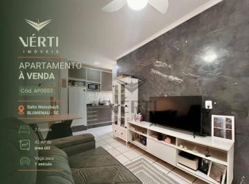 094282c10f2aaf4dc1629e253634abbc54e7416e · Apartamento com 2 dormitórios à venda, 42 m² - Salto Weissbach - Blumenau/SC