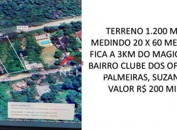 Terreno · 1200m² · Lote em Rua Doutor Bernardino Tanchesi - Clube dos Oficiais - Suzano/SP