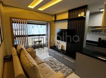 1- Sala · Apartamento de 82m² com 2 suítes na Pedra Branca