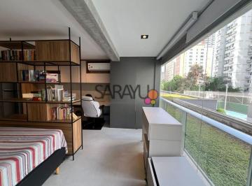 Apartamento · 28m² · 1 Quarto · 1 Vaga · Studio Mobiliado Brooklin ao lado metro Campo Belo
