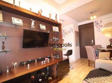 Sala  · Apartamento com 2 dormitórios à venda, 54 m² por R$ 450.000,00 - Vila Alpina - Santo André/SP
