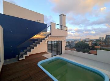 Apartamento · 245m² · 4 Quartos · 3 Vagas · Cobertura triplex com terraço e vista mar em Itapo