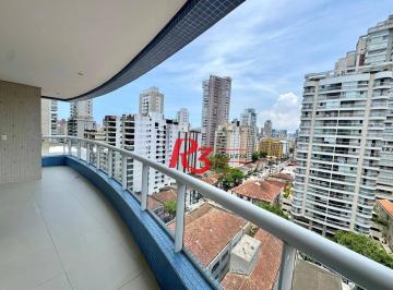 f103763e8623227d0de03c431cb1fb8d9e07ba39 · Apartamento com 3 dormitórios à venda, 131 m² por R$ 1.800.000,00 - Boqueirão - Santos/SP