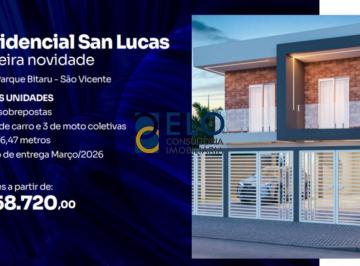 Foto 01 · R$ 310.300. Imperdível oportunidade! Casa à venda em São Vicente-SP, Parque Bitaru, 2 quartos, 1 sal