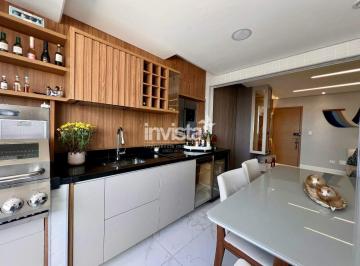 Apartamento · 68m² · 2 Quartos · 1 Vaga · Apartamento Mobiliado 2 Quartos (1 Suíte) com 68 m² no Boqueirão, Santos – Financiamento Aceito