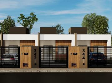 Casa · 65m² · 2 Quartos · 2 Vagas · Geminada Térrea com suíte