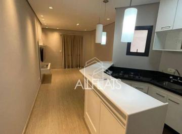 Sala integrada  a cozinha · Apartamento com 1 quarto  50m² para alugar  no Itaim  Bibi-São Paulo/SP