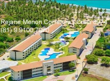 Foto 01 · Apartamento à venda em Tamandaré-PE: 2 quartos, 2 suítes, 2 banheiros, 1 vaga na Praia dos Carneiros