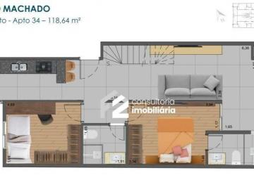 Apartamento · 118m² · 2 Quartos · 2 Vagas · Cobertura com 2 dormitórios à venda, 118 m² por R$ 1.290.000,03 - Centro - São Bernardo do Campo/SP