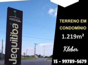 Terreno , Sorocaba · Vendo Terreno de Esquina com 1.219m² no Cond. Fazenda Jequitibá - Sorocaba - SP