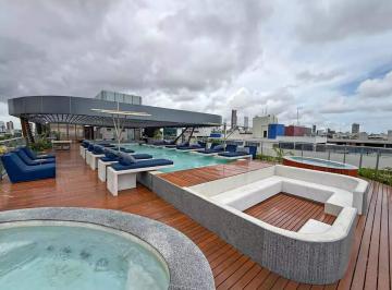 Apartamento · 55m² · 1 Quarto · Flat frente mar pé na areia em jardim oceania