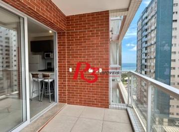 51ed7532761abe88a2b7dd04deeae89619c8b124 · Apartamento com 1 dormitório para alugar, 45 m² por R$ 4.500,00/mês - Boqueirão - Santos/SP