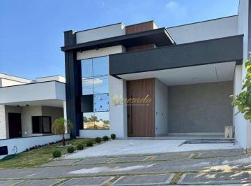46979f31ce8156c8d94eb82a4f4839633acc77cb · Casa térrea nova, à venda, 3 suítes, planejados, Condomínio Gran Reserve, Indaiatuba.