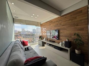 Apartamento · 71m² · 3 Quartos · 2 Vagas · Edificio Happy Days Clube - Apartamento à venda com 71 m², 3 quartos, varanda e vaga no Vila Santa C