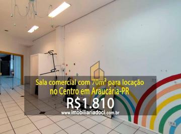 02efbc0e5bca5a6cb5d7e5cb557f78ca694fbefb · Sala comercial com 70m² no Centro em Araucária-PR - Locação por R$1.810,00