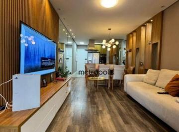 Sala · Apartamento com 3 dormitórios à venda, 83 m² por R$ 744.000,00 - Vila Curuçá - Santo André/SP