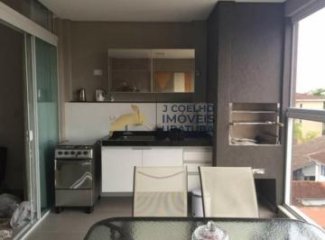 Foto 01 · Apartamento tipo studio com varanda gourmet disponível para venda no Itaguá, em Ubatuba-SP.