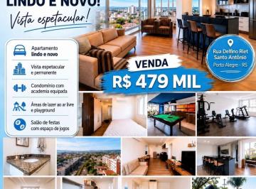 Apartamento · 69m² · 2 Quartos · 2 Vagas · Apartamento 2 dormitório 2 vagas coberta Bairro Santo Antônio Porto Alegre