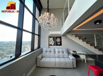 Apartamento · 57m² · 1 Quarto · 2 Vagas · Apartamento duplex a venda, mobiliado e decorado, planta de 57 m2 com 1 dormitór