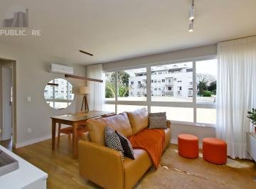 Apartamento · 54m² · 1 Quarto · 1 Vaga · Apartamento 1 dormitório, 54 metros privativos semi mobiliado, elevadores