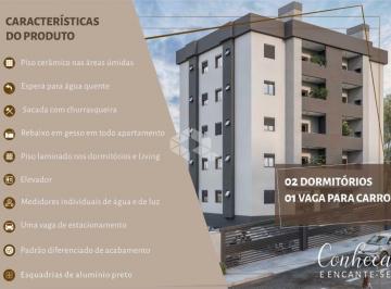 Apartamento · 57m² · 2 Quartos · 1 Vaga · Lindo apartamento com entrada parcelada no Desvio Rizzo