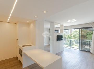 Apartamento · 47m² · 1 Quarto · 1 Vaga · Studio semimobiliado 47m2, 1 vaga, depósito no Praça Nilo, a 500m da Encol.