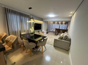 Apartamento · 119m² · 3 Quartos · 2 Vagas · Apartamento 03 quartos/dormitórios, mobiliado e decorado, com terraço e vaga de garagem, no bairro N
