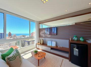 Apartamento · 77m² · 2 Quartos · 2 Vagas · Apartamento mobiliado e decorado composto por 02 dormitórios(sendo 01 suíte), vista para o Mar, no C