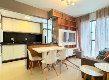 Apartamento · 59m² · 2 Quartos · 1 Vaga · Apartamento 2 dormitórios 1 suíte mobiliado e decorado com box/vaga de garagem no bairro Navegantes,