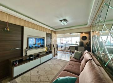 Apartamento · 109m² · 2 Quartos · 1 Vaga · Apartamento de 2 dormitórios (sendo 1 suíte) mobiliado e decorado, ampla sacada + box/vaga de garage