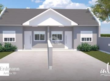 Casa · 56m² · 2 Quartos · 1 Vaga · Geminado com pátio e 02 dormitórios no Loteamento Portal do Sol