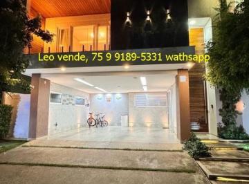 Casa de 4 quartos, Feira de Santana · Leo vende, linda casa , Sim, 4 suítes, closet, banheira, piscina, goumert