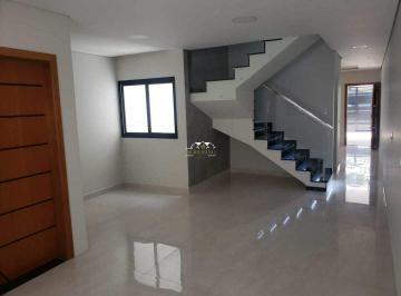 Casa · 166m² · 3 Quartos · 4 Vagas · Sobrado com 3 dormitórios à venda, 166 m² por R$ 1.290.000,00 - Jardim Silvestre - São Bernardo do C