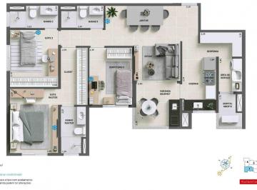 Apartamento · 95m² · 3 Quartos · 2 Vagas · Apartamento à venda, 94 m² por R$ 1.030.000,01 - Vila Léa - Santo André/SP