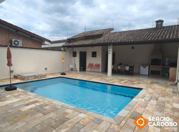 Casa · 214m² · 3 Quartos · 3 Vagas · SOBRADO 3 SUÍTES PISCINA CHURRASQUEIRA 250 M DO MAR ITANHAÉM SP