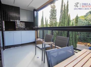 sacada · Apartamento de 192m² no bairro Mossunguê, com 3 suítes, 4 banheiros e 3 vagas de garagem
