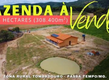 Rural · 308020m² · 3 Quartos · Fazenda á venda, Tombadouro - Passa Tempo/MG.