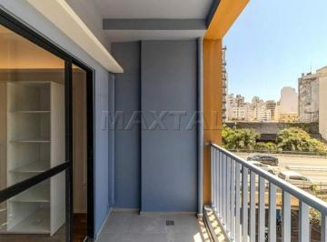 Apartamento · 35m² · 1 Quarto · Studio para alugar com 1 dormitório, no Largo do Arouche, República, com varanda.