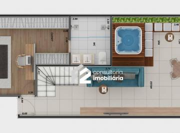 Apartamento · 114m² · 1 Quarto · 2 Vagas · Cobertura com 1 dormitório à venda, 114 m² por R$ 1.390.000,00 - Vila Dayse - São Bernardo do Campo/