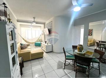 Apartamento · 85m² · 3 Quartos · 1 Vaga · Apartamento Mobiliado com Varanda na Praia do Tombo – 3 Quartos (1 Suíte) | Guarujá/SP