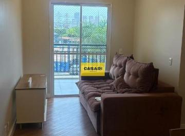 Apartamento · 58m² · 2 Quartos · 1 Vaga · Apartamento Mobiliado 2 Dormitórios (1 Suíte) com Varanda – 58m² no ABC
