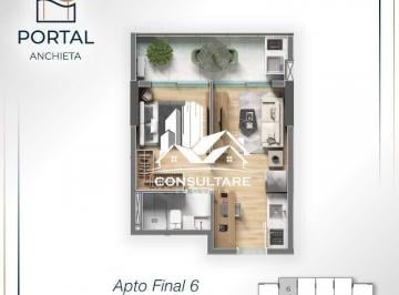 Comercial · 46m² · 1 Quarto · 1 Vaga · Studio em Centro, São Vicente/SP de 46m² 1 quartos à venda por R$ 409.112,00