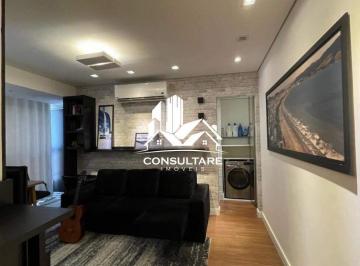 Apartamento · 69m² · 1 Quarto · 1 Vaga · Flat em Itararé, São Vicente/SP de 69m² 1 quartos para locação R$ 4.500,00/mes