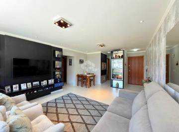 Apartamento · 87m² · 3 Quartos · 1 Vaga · Apartamento com 3 dormitórios de frente para praça, mobiliado com box/vaga de garagem na Zona Nova e