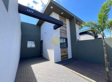 Casa · 64m² · 3 Quartos · 1 Vaga · Casa Residencial à Venda em Toledo-PR, Bairro Pinheirinho (63,95m²)