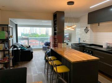 Apartamento · 70m² · 2 Quartos · 2 Vagas · Apartamento mobiliado no Campo Belo, prédio novo, com lazer.