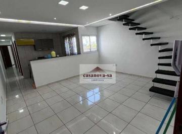 512c66ec6e93dcb39aabaad715612eb581b87d22 · Cobertura com 3 dormitórios à venda, 121 m² por R$ 550.000,00 - Vila Pires - Santo André/SP