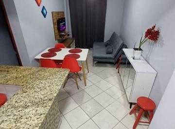 Apartamento de 1 quarto, Praia Grande · Apartamento para locação de temporada frente para o mar com varanda gourmet