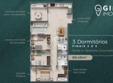 Apartamento · 89m² · 3 Quartos · Cobertura em Loteamento Villa Branca, Jacareí/SP de 89m² 3 quartos à venda por R$ 900.014,00