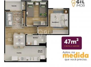 Apartamento · 47m² · 2 Quartos · 1 Vaga · Apartamento em Loteamento Villa Branca, Jacareí/SP de 47m² 2 quartos à venda por R$ 293.478,00